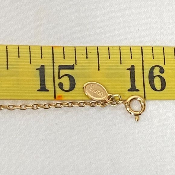 Avon Chain Necklace Minimalist Gold Tone Cable Links Choker - Picture 7 of 8